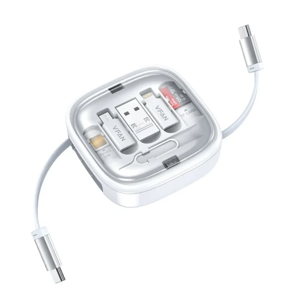 VFAN X21 Fast Charging Cable with Storage Case 8 in 1