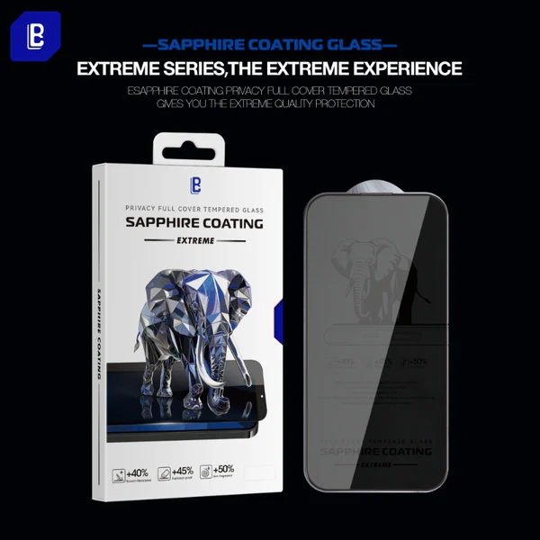 LanBi FULL COVER TEMPERED PRIVACY GLASS SAPPHIRE COATING EXTREME