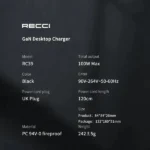 Recci GAN 100W Desktop Charger