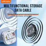 VFAN X21 Fast Charging Cable with Storage Case 8 in 1