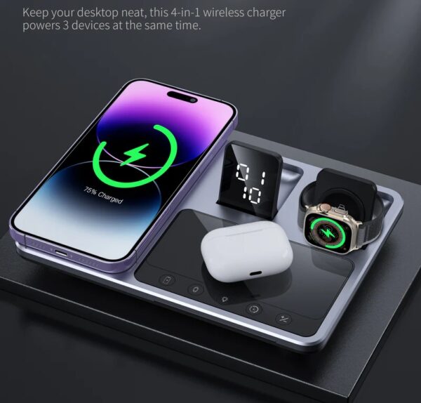 3×1 DeskTop Wireless Charger