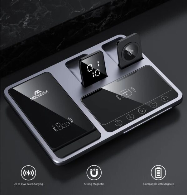 3×1 DeskTop Wireless Charger