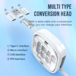 VFAN X21 Fast Charging Cable with Storage Case 8 in 1