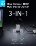 Anker A2688 Prime Charger (100W, 3 Ports, GaN)
