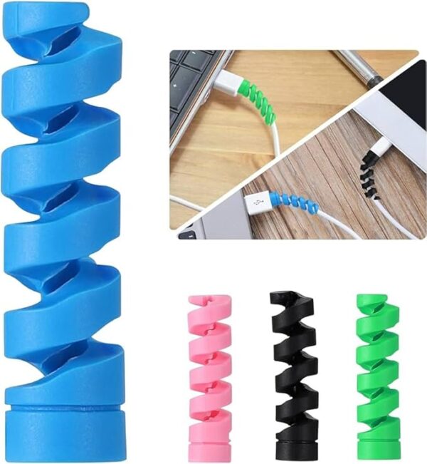 Protect Silicone spiral cord for cable