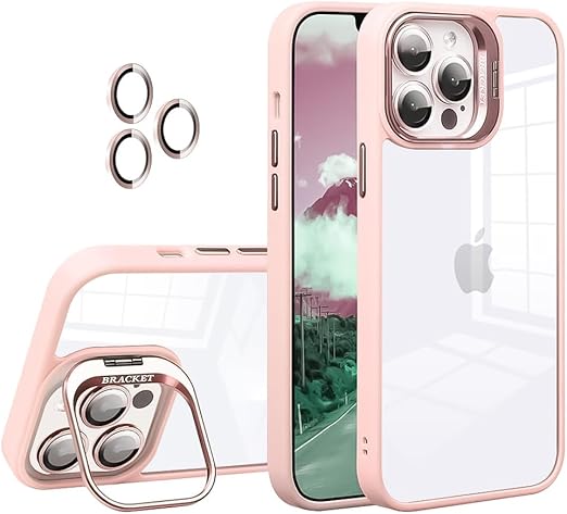 Transparent colourful frameless case with camera lens protection