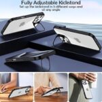Transparent colourful frameless case with camera lens protection