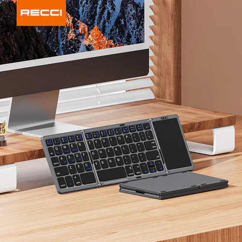 Recci Triple Folding Touch Bluetooth Keyboard