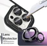 Transparent colourful frameless case with camera lens protection