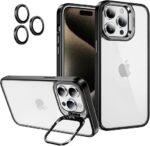 Transparent colourful frameless case with camera lens protection