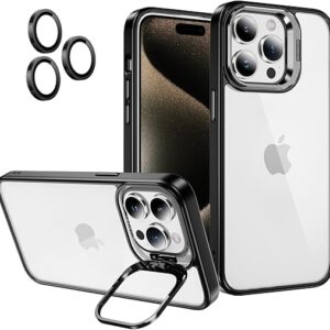 Transparent colourful frameless case with camera lens protection