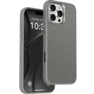 Smooth & Sleek Finish Soft Carbon Textured Case