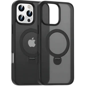 NJOYNY Magnetic Adjustable KickStand Ring Case