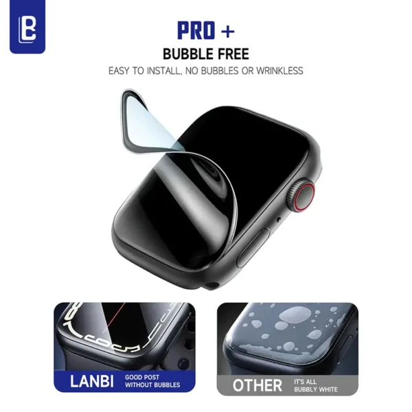 LanBi HD Soft Hydrogel Film Tpu Curved Surface Protection Film Case For Apple Watch