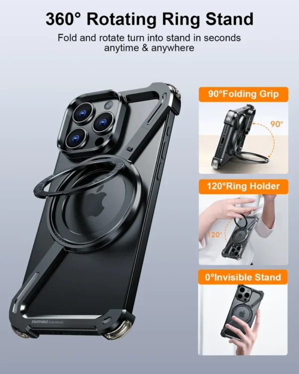 Eary Z Shape Frameless Phone Case for iPhone