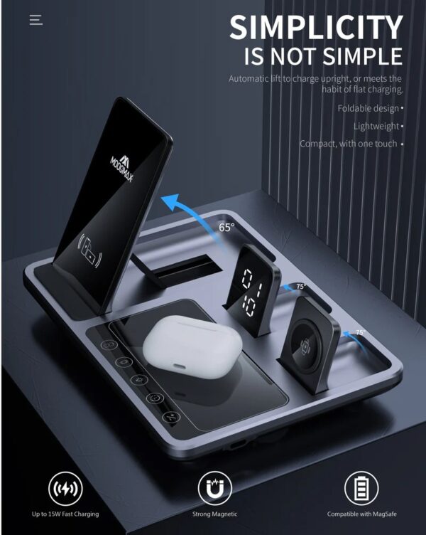 3×1 DeskTop Wireless Charger