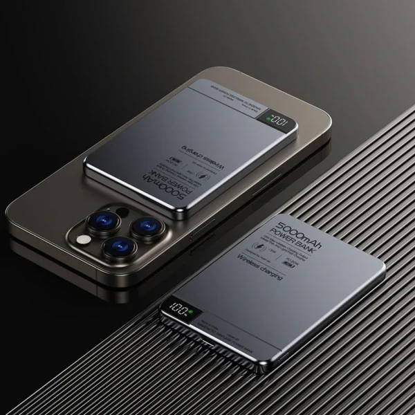 Power Bank Magnetic Wireless 5000mAh PD20W Fast Charging External Battery