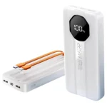 Caza Power Bank Fast Charging Dual Cables with Digital Display 10000mAh  22.5W