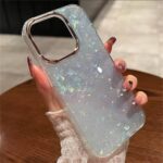 marble with holographic sparkles