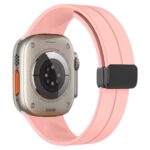 Solid Color Magnetic Buckle Silicone Watch Band For Apple Watch