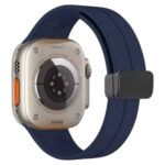 Solid Color Magnetic Buckle Silicone Watch Band For Apple Watch