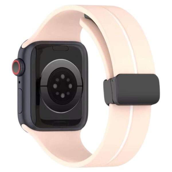 Soft Sport Silicone Magnetic Buckle Band For Apple Watch