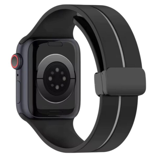 Soft Sport Silicone Magnetic Buckle Band For Apple Watch