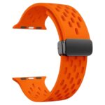 Magnetic silicone bands breathable hole compatible watch