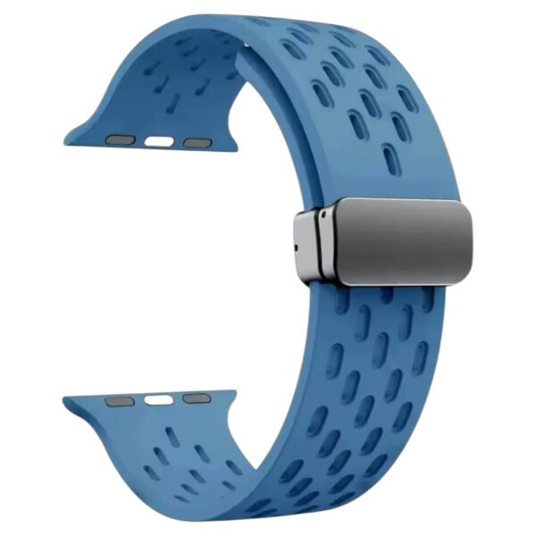 Magnetic silicone bands breathable hole compatible watch