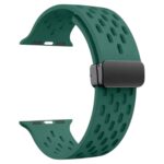 Magnetic silicone bands breathable hole compatible watch
