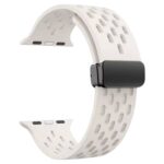 Magnetic silicone bands breathable hole compatible watch