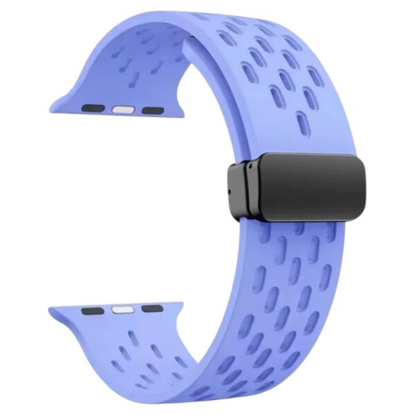 Magnetic silicone bands breathable hole compatible watch