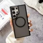 Translucent Matte Slim Hybrid Rubber Military Drop Protection Case For Samsung