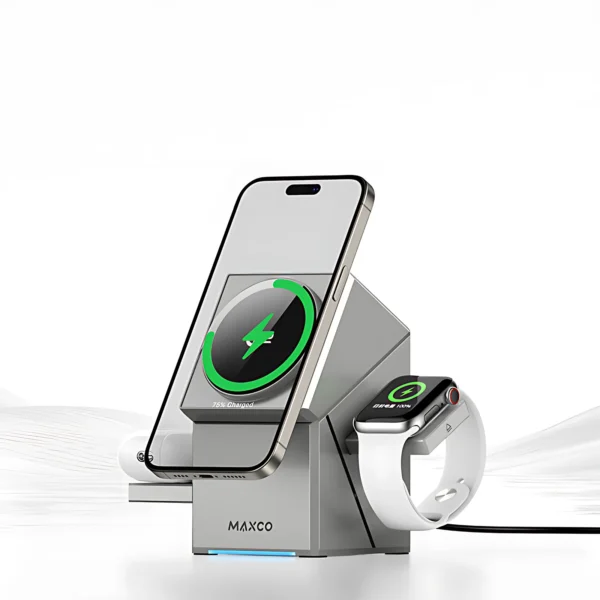Maxco Geometry 3 in 1 MagSafe Wireless Charger