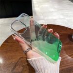 Shining Powder Gradient Glittery Clear Case
