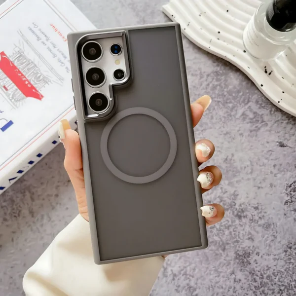 Translucent Matte Slim Hybrid Rubber Military Drop Protection Case For Samsung