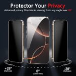 VWK Privacy Anti Static Tempered Pro Glass Screen Protector for Apple iphone