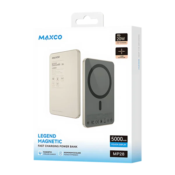 Maxco Super Slim Magsafe Power Bank 5000mAh 20W
