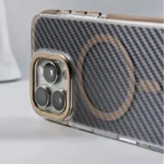 Matte Translucent Carbon Fiber Magsafe Case