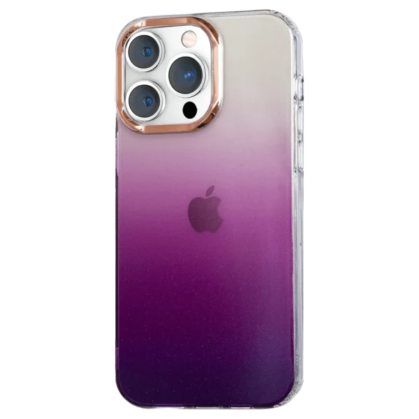 Shining Powder Gradient Glittery Clear Case