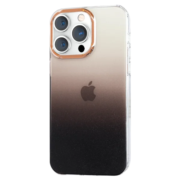 Shining Powder Gradient Glittery Clear Case
