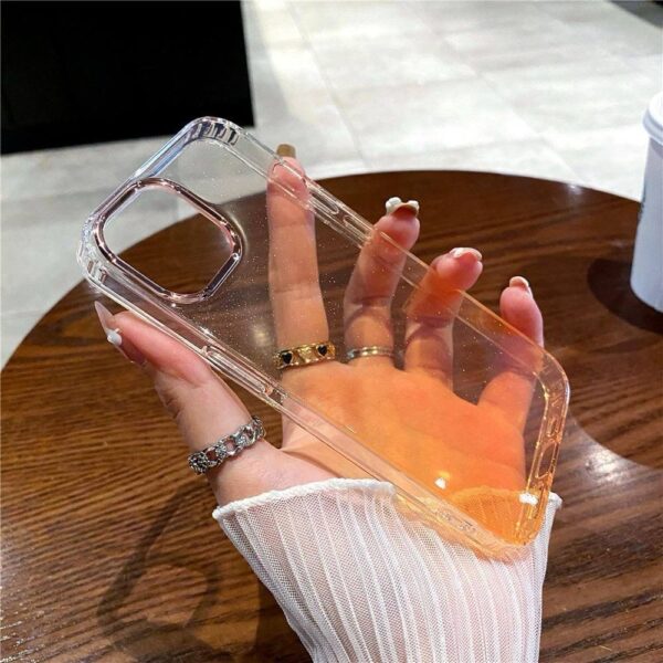 Shining Powder Gradient Glittery Clear Case
