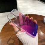 Shining Powder Gradient Glittery Clear Case