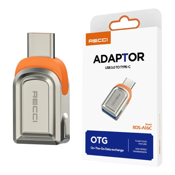 Recci Adaptor Usb 3-0 to Type C