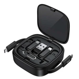 Recci 5 In 1 PD65W Charger Retractable Multi-port Adaptor