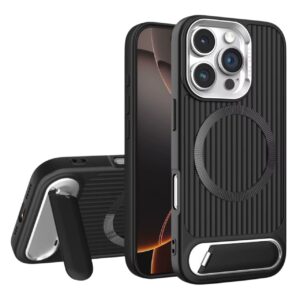 Magnetic TPU Phone case with Folding Bracket Stand Wireless Charging Phone Cases