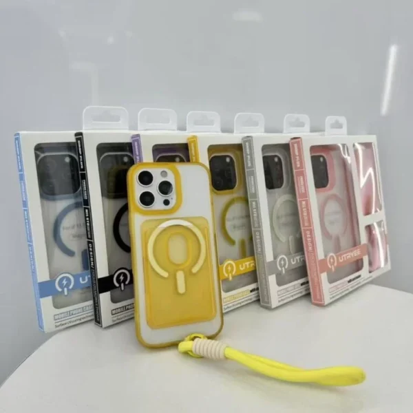 Transparent Magsafe wallet case for iphone