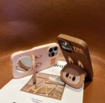 Cartoon Mirror Stand Labubu Silicone