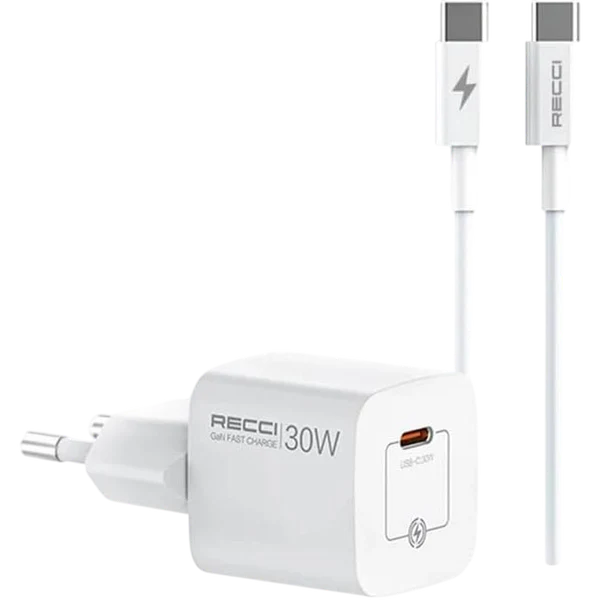 Recci 30W GaN Fast Charger with Dual Port