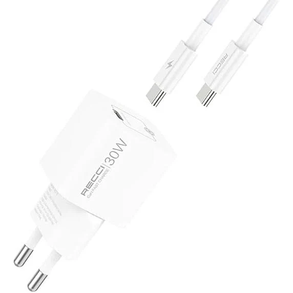 Recci 30W GaN Fast Charger with Dual Port